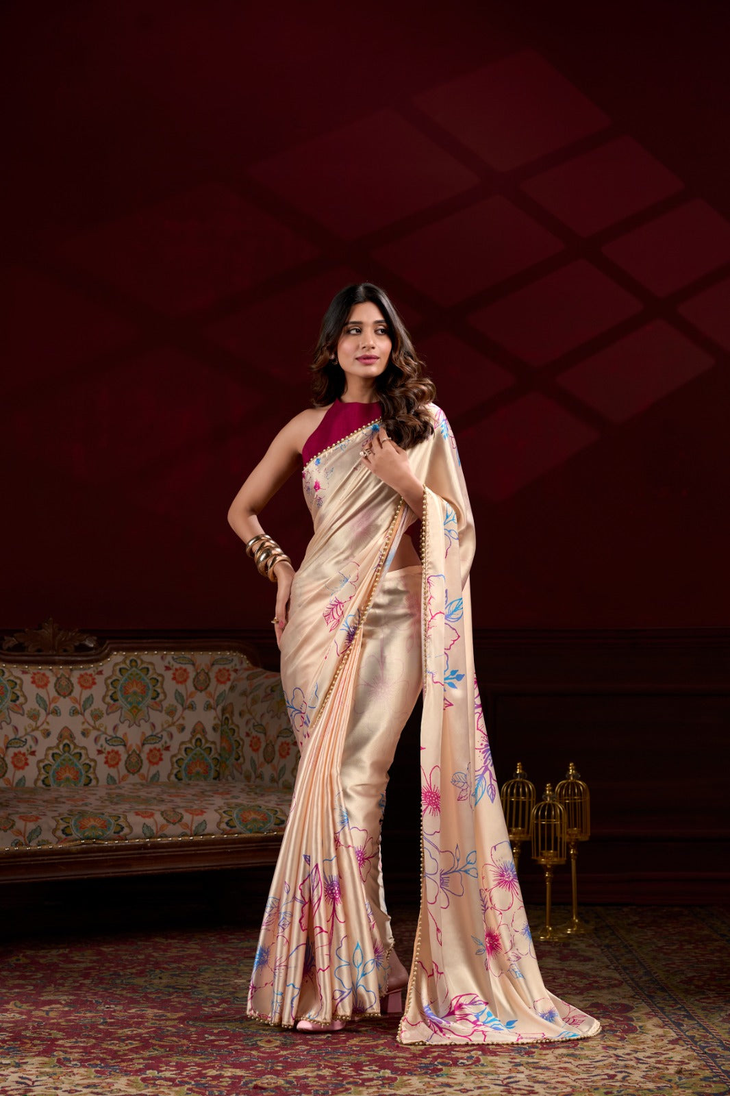 Satin Silk Saree