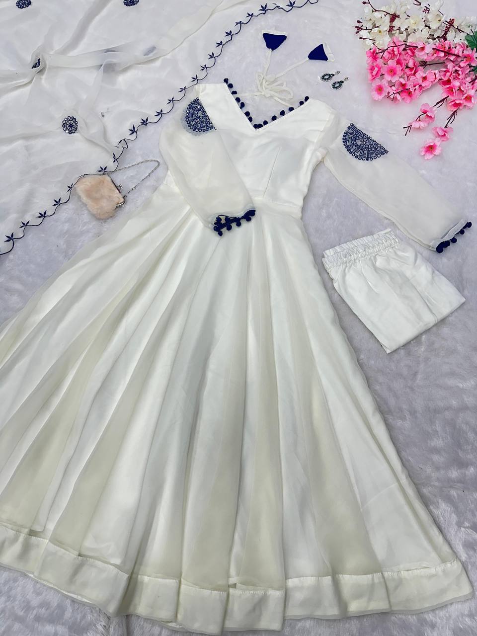 Georgette Anarkali Gown