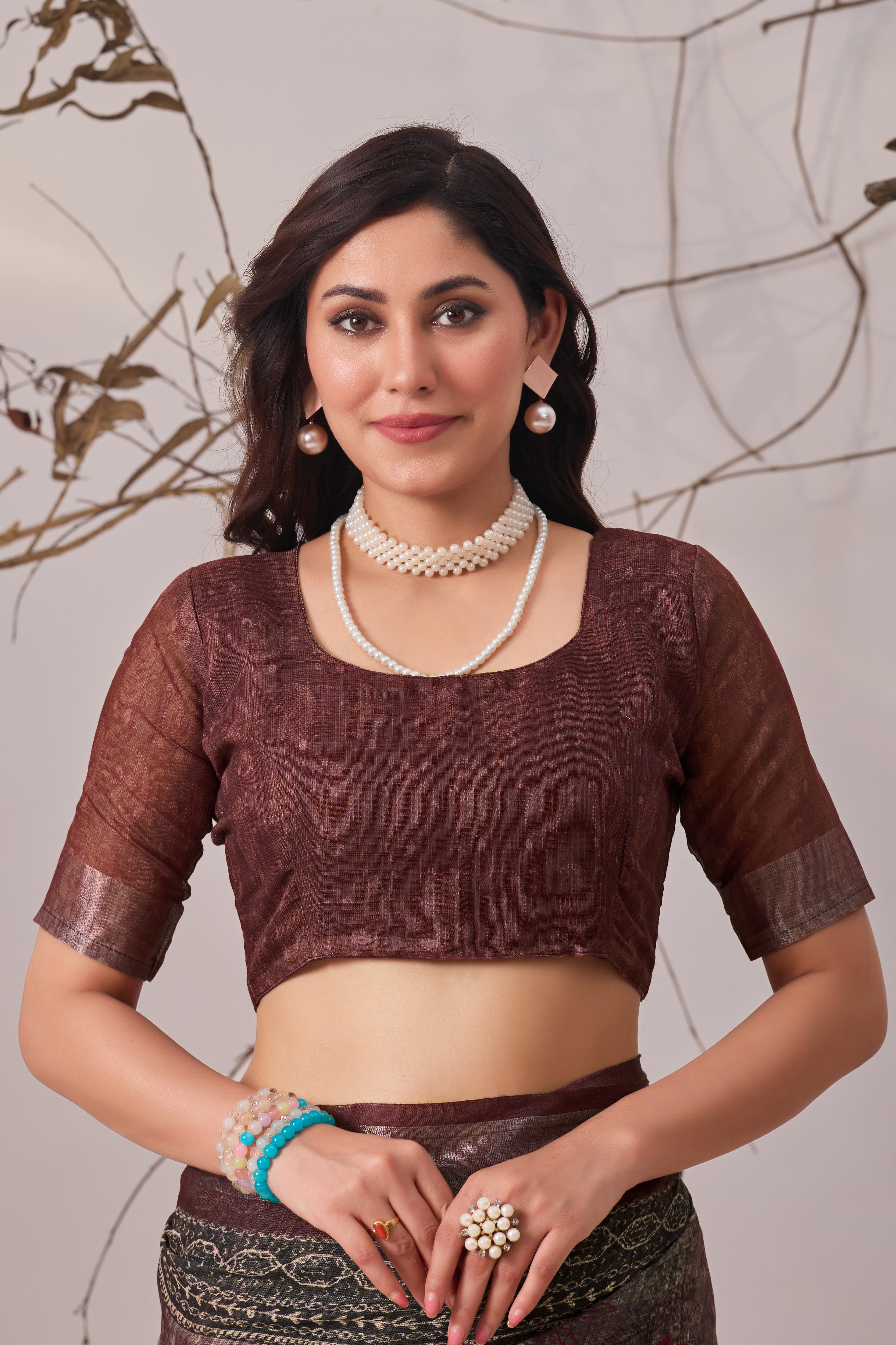 Royal Heritage Linen Cotton Saree