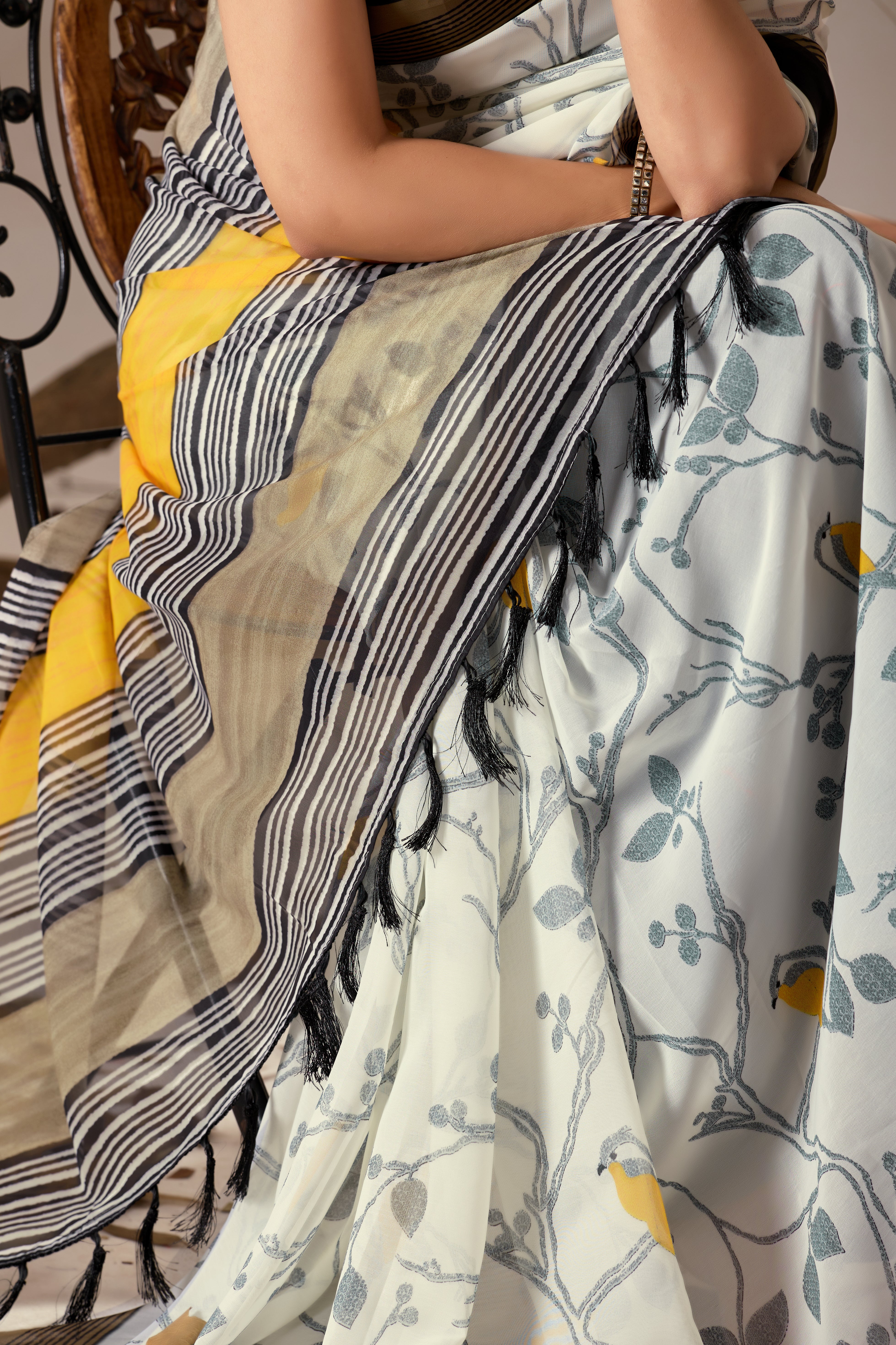 Soft Georgette Lightweight Saree with Delicate