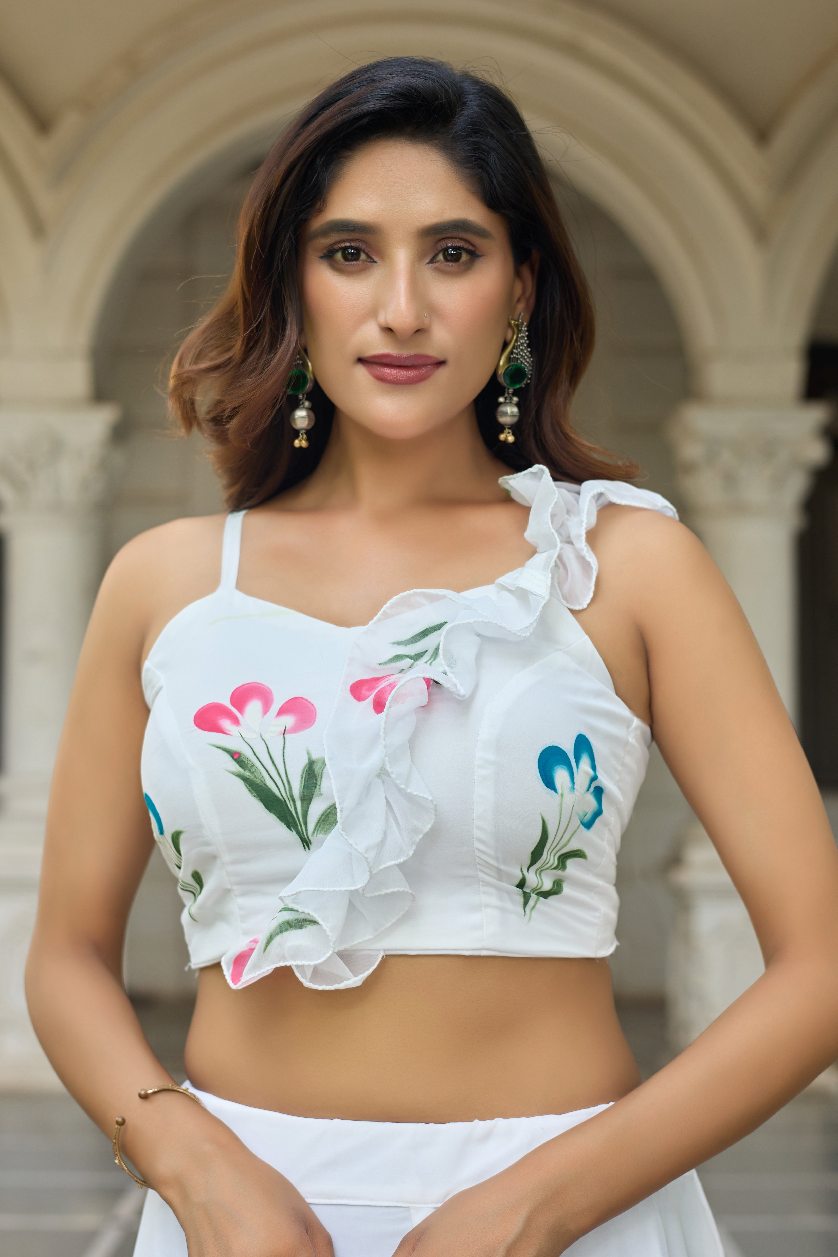 Spin into style with this beautifully crafted lehenga – floral elegance that never fades