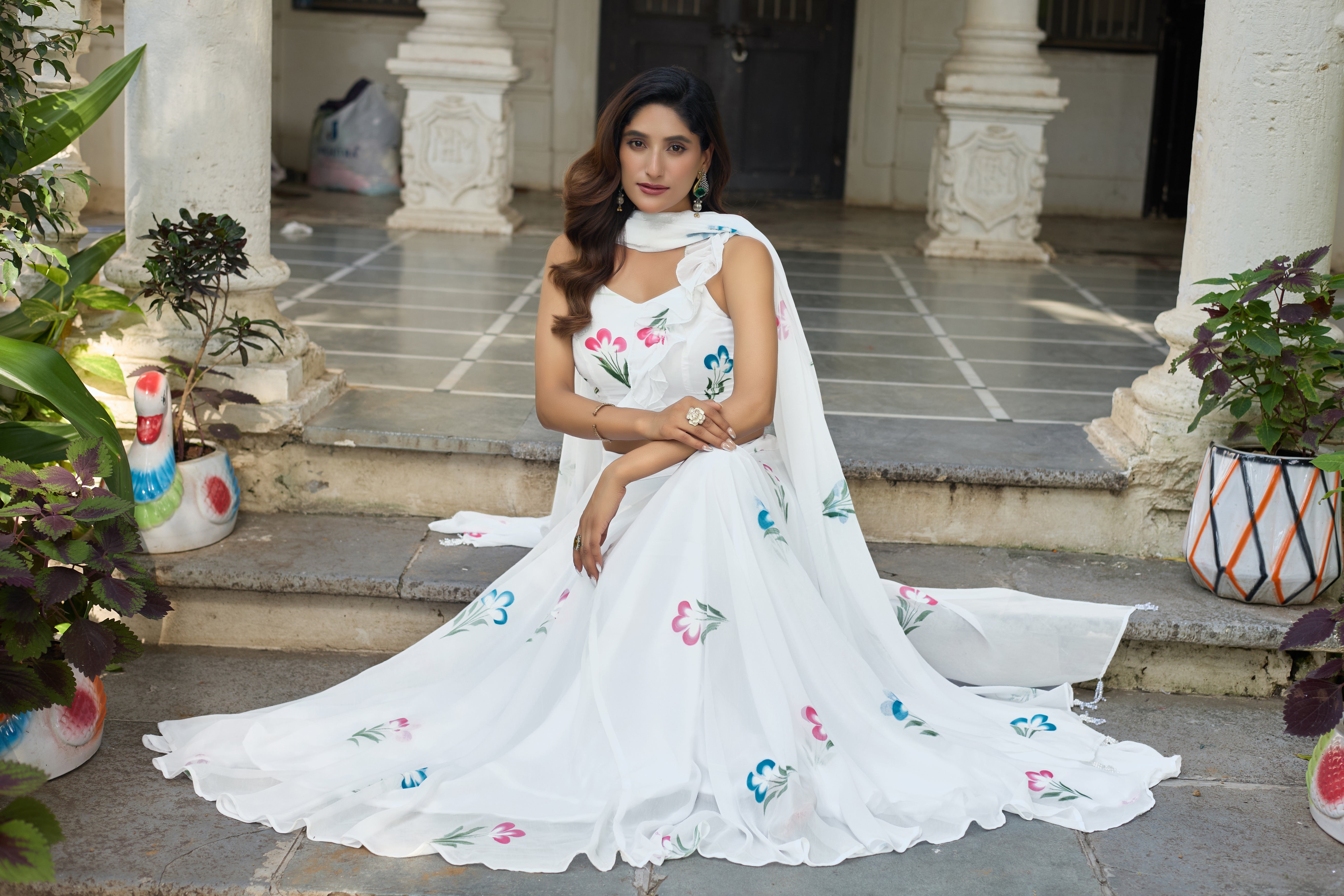 Spin into style with this beautifully crafted lehenga – floral elegance that never fades