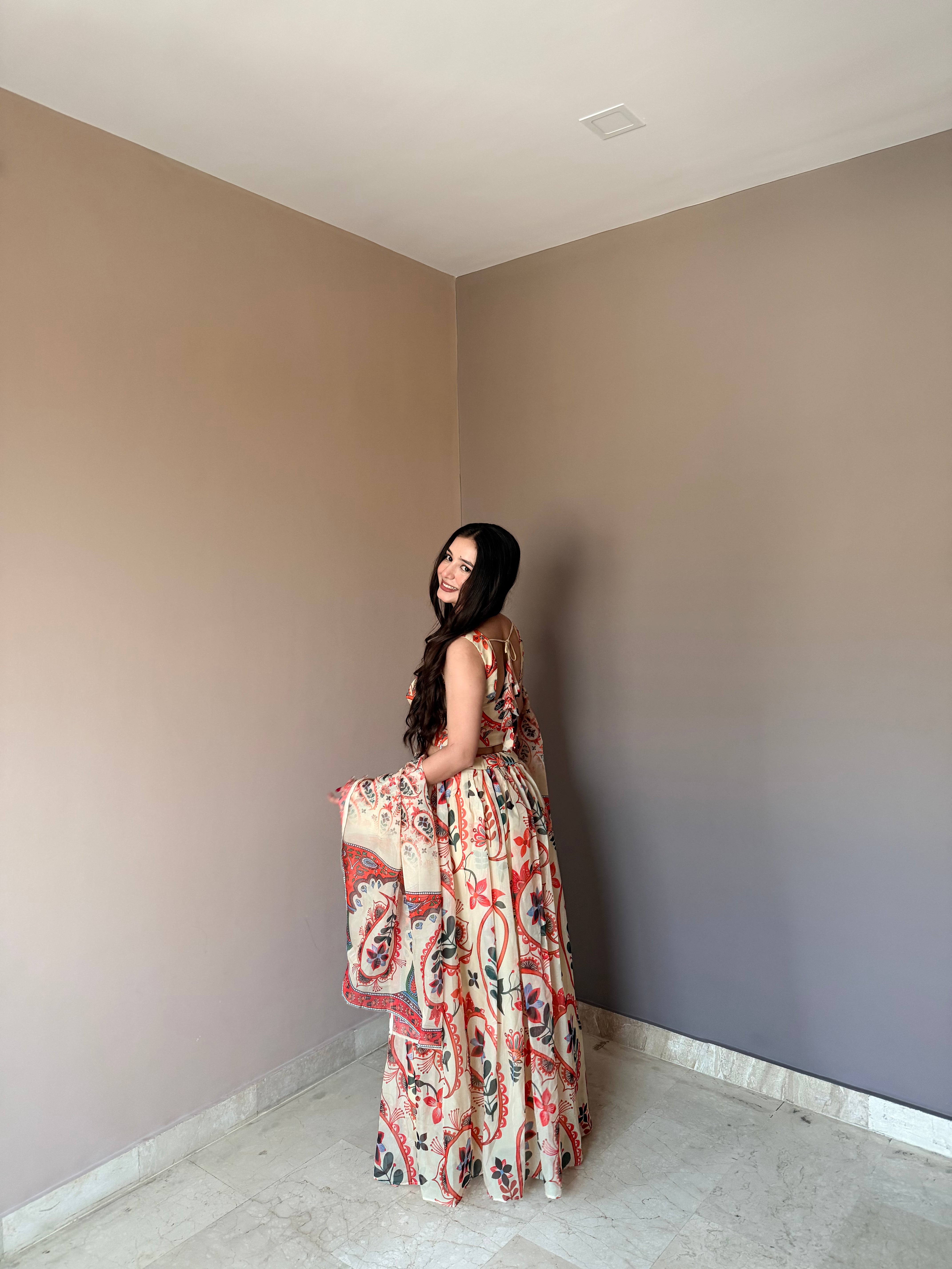 High-End Designer Floral Lehenga Set with Luxe Finish