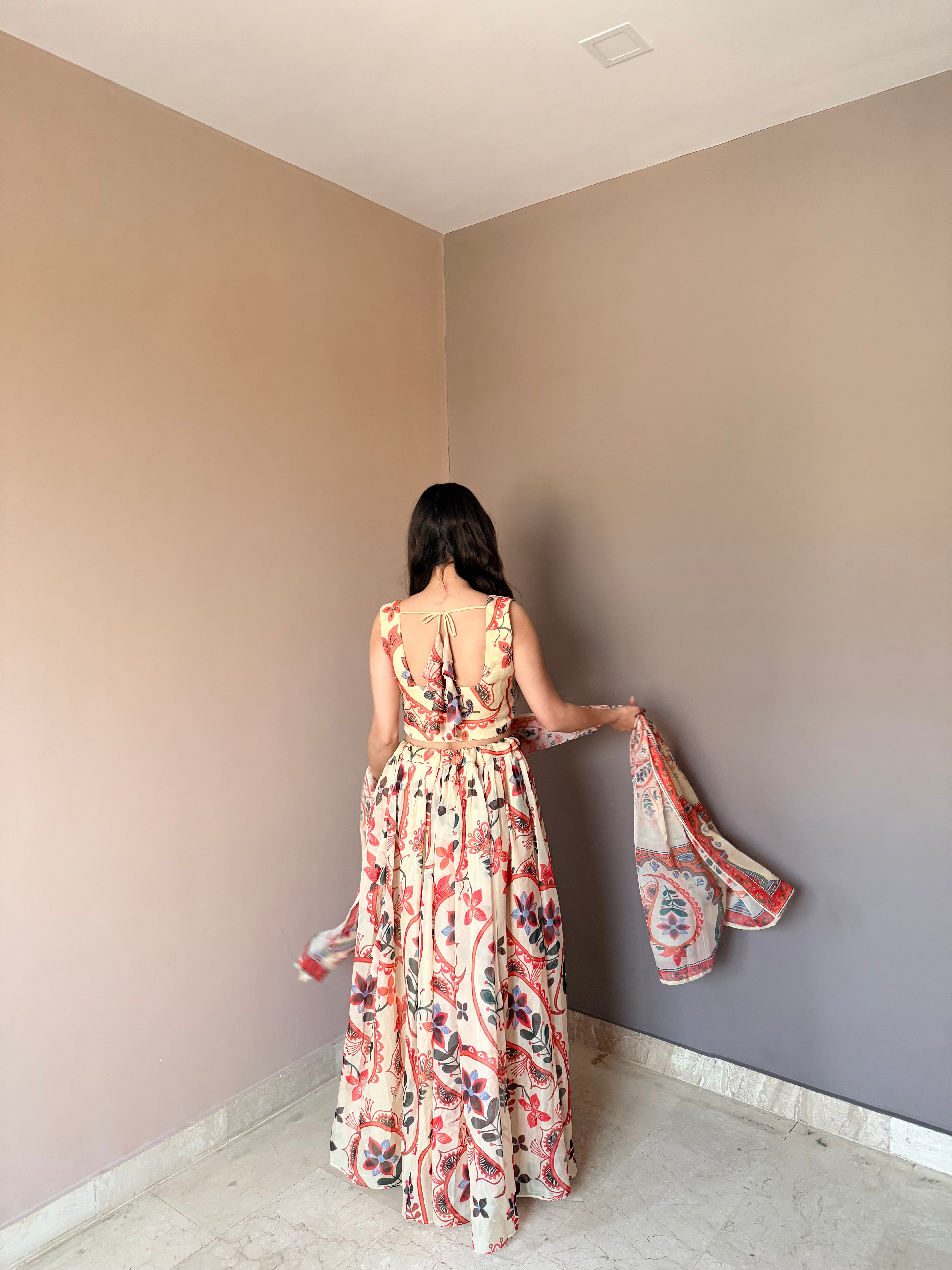 High-End Designer Floral Lehenga Set with Luxe Finish