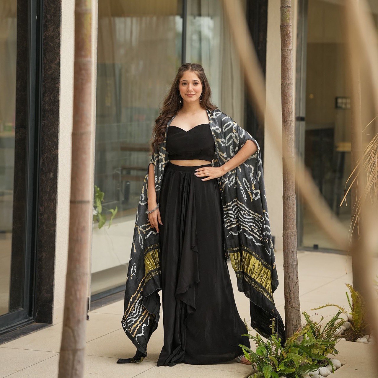 pure Georgette with Designer Lace Fully Stitched  lehnga