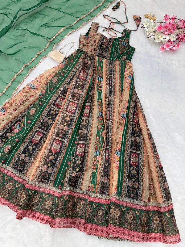 pure georgette Anarkali Gown