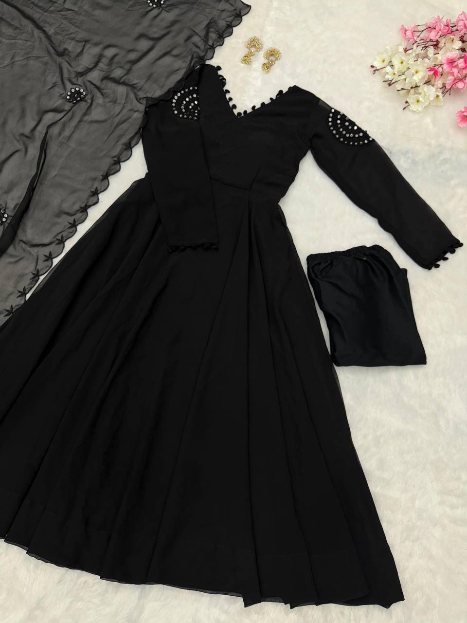 Georgette Anarkali Gown