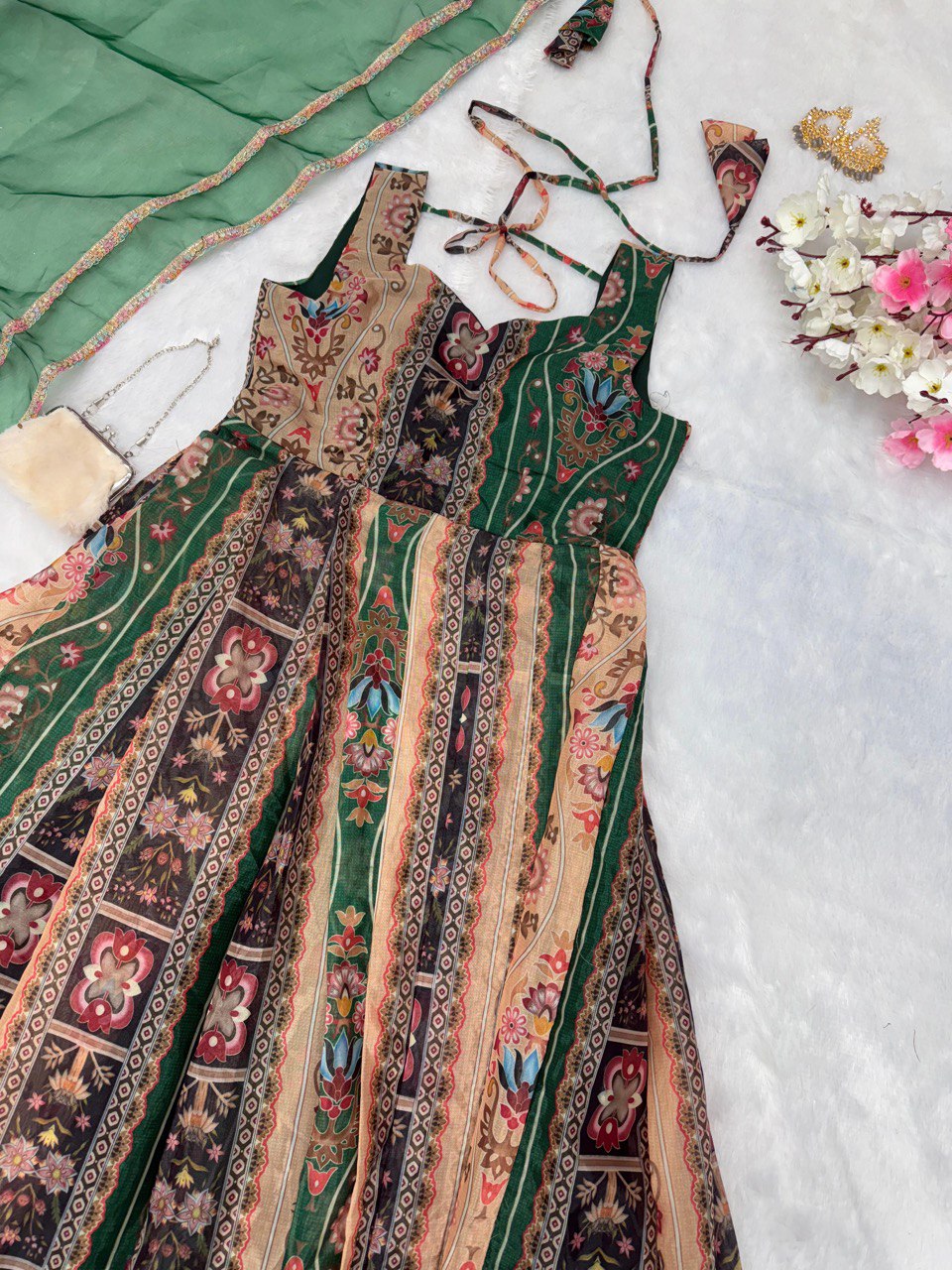 pure georgette Anarkali Gown