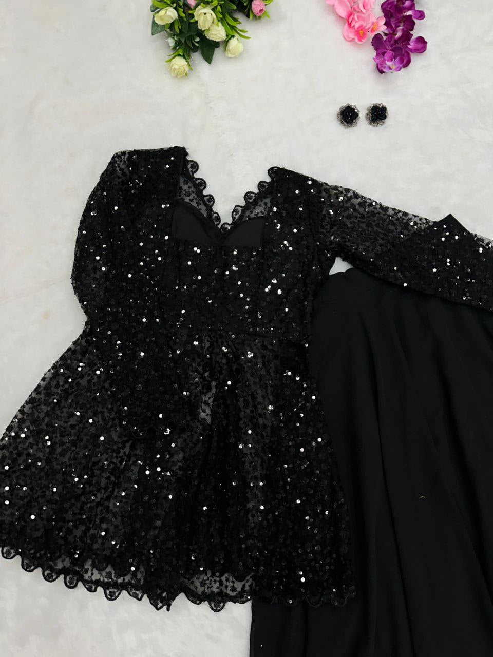 Pure Georgette flair lehnga