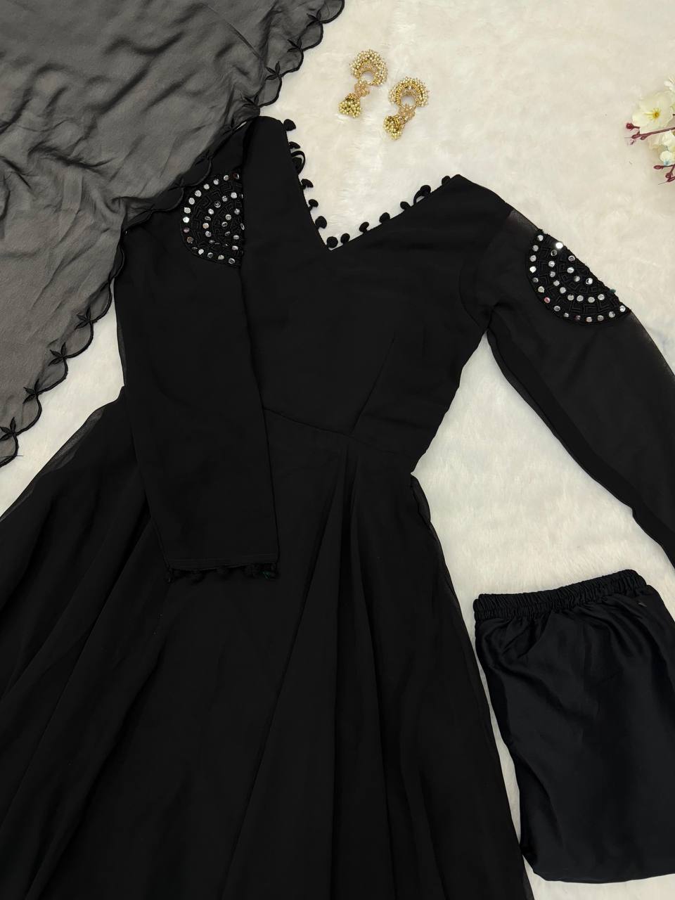 Georgette Anarkali Gown