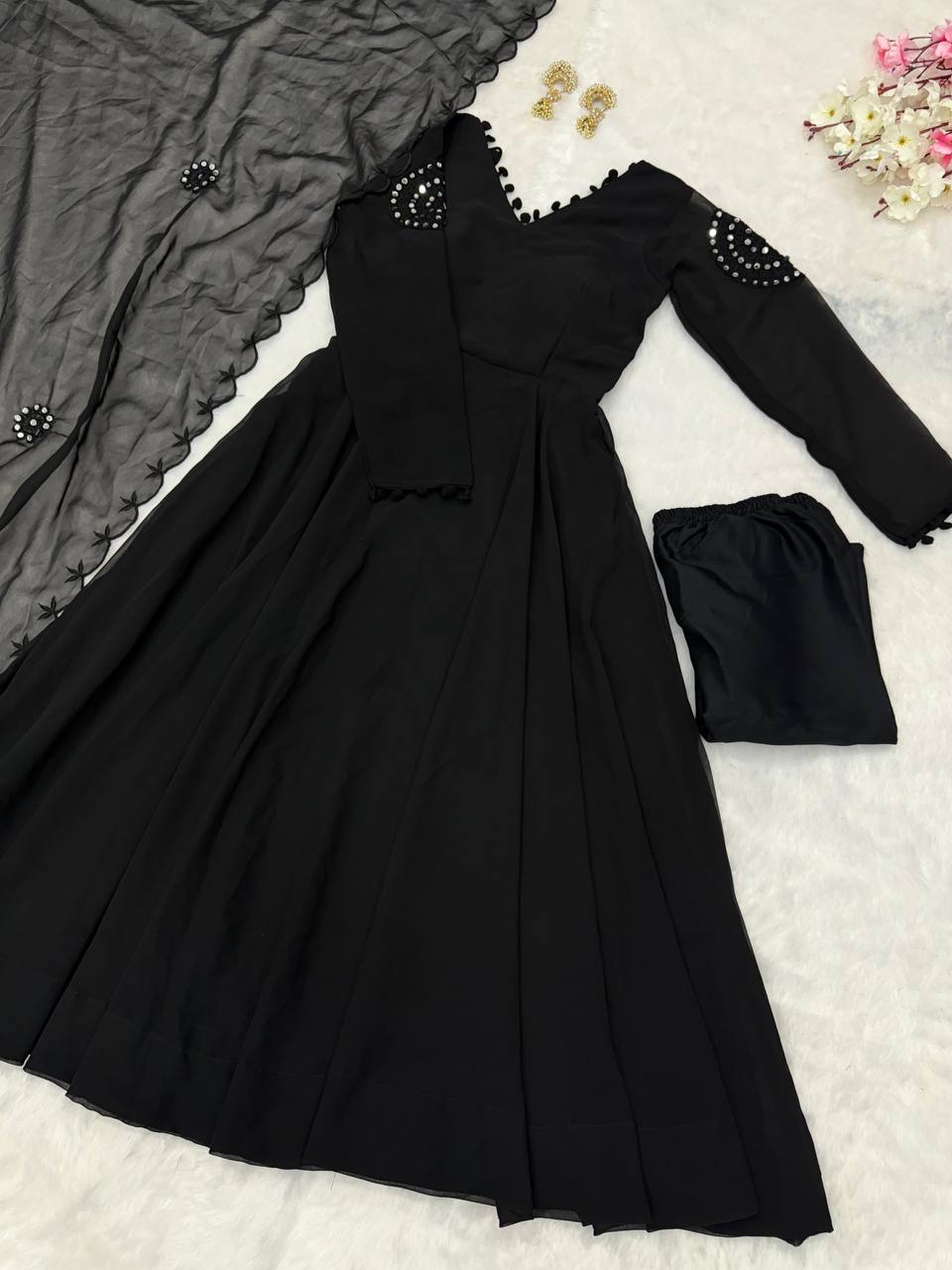 Georgette Anarkali Gown