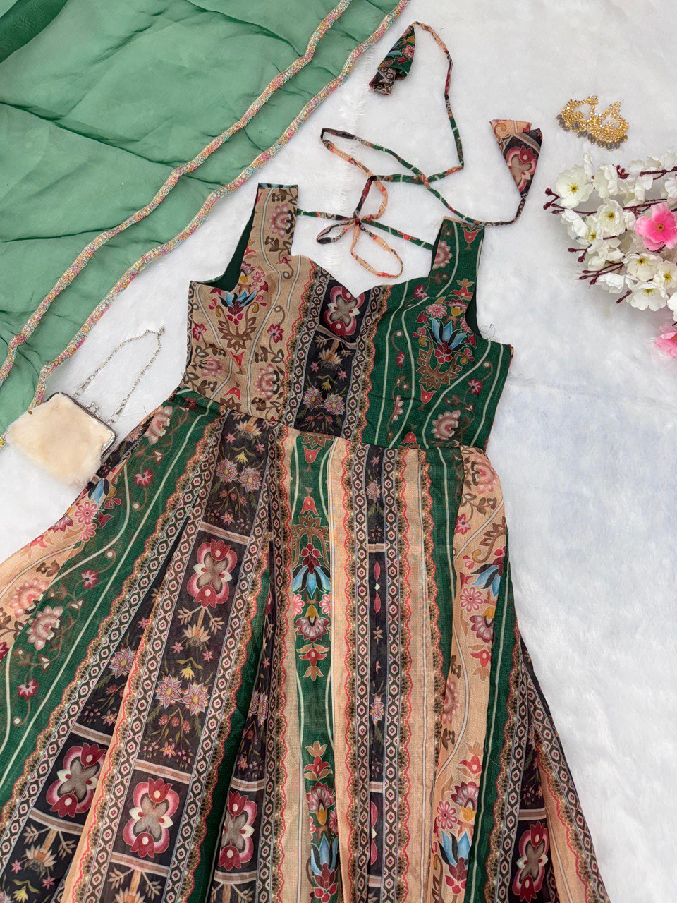 pure georgette Anarkali Gown