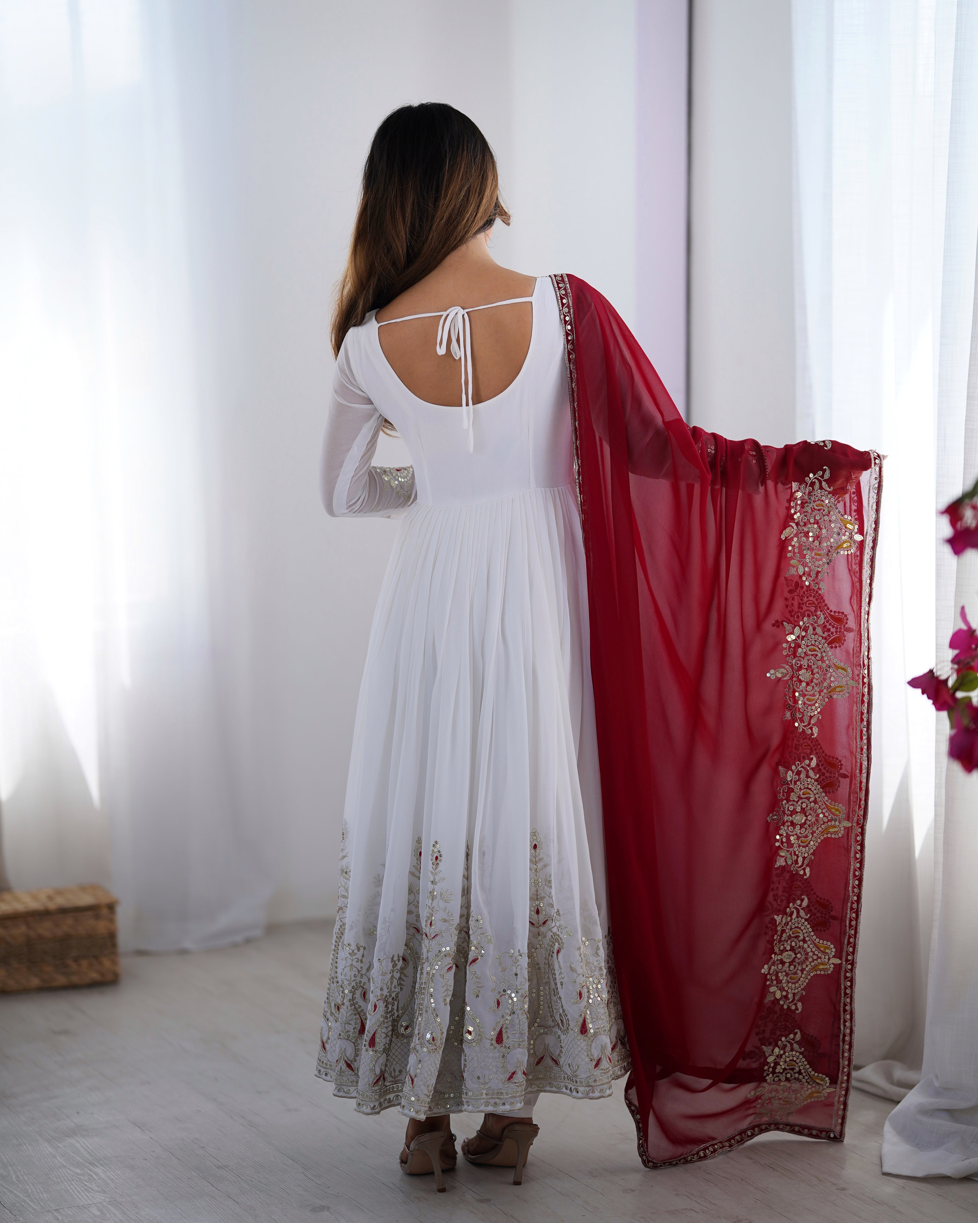 Heavy Designer Party Wear Look Gown-Dupatta