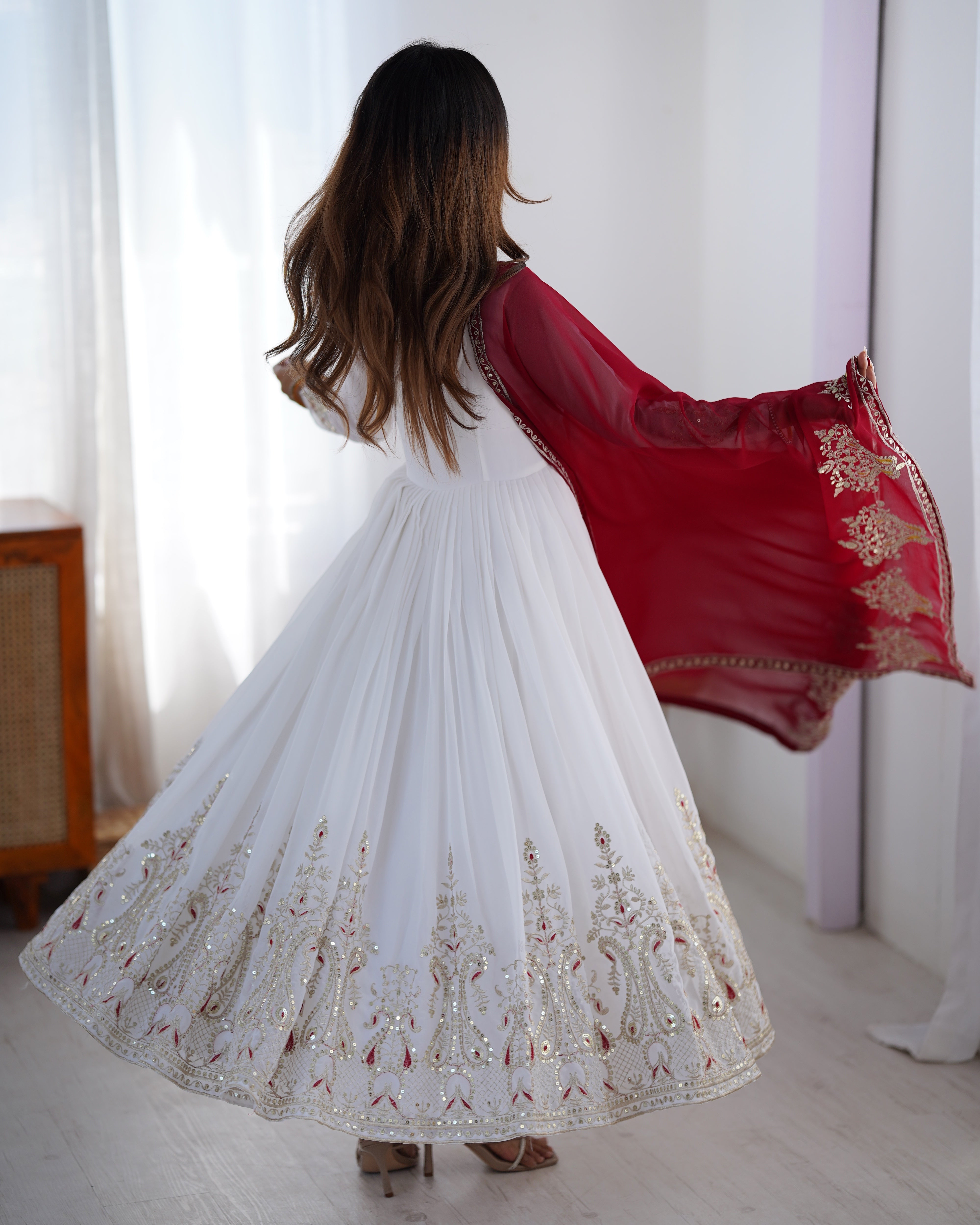 Heavy Designer Party Wear Look Gown-Dupatta