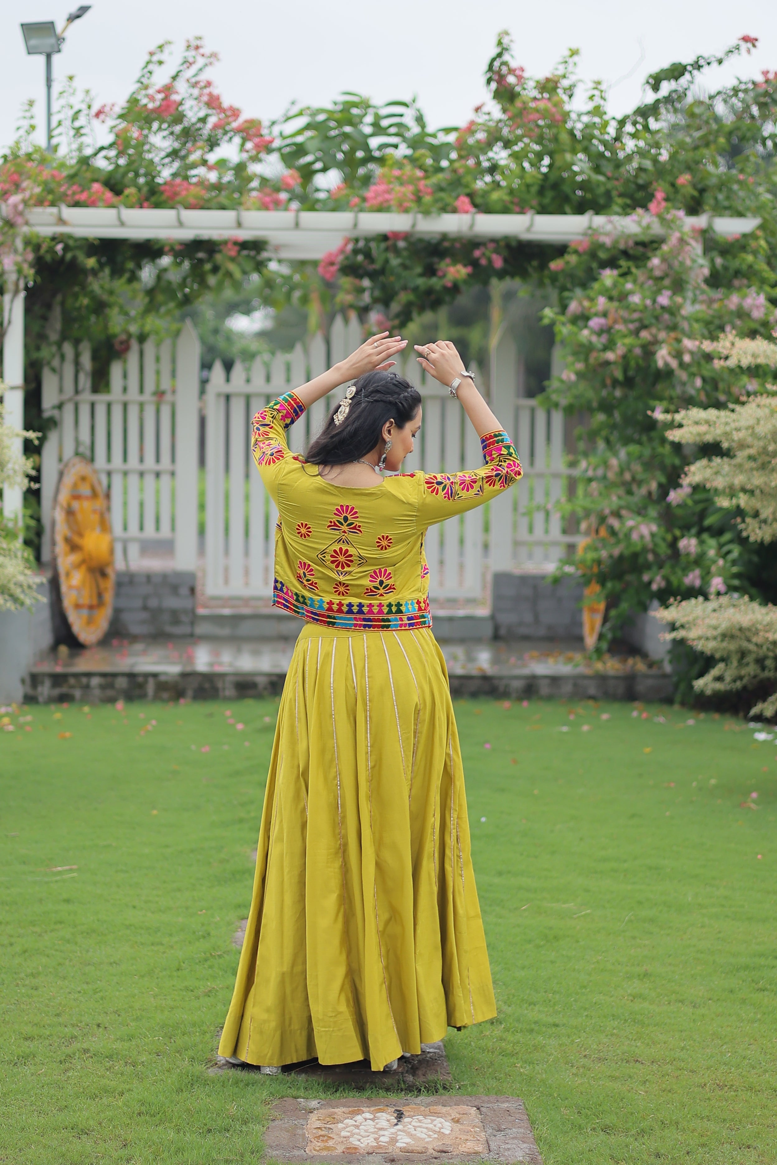 Ethnic Radiance Mirror Work Anarkali Set