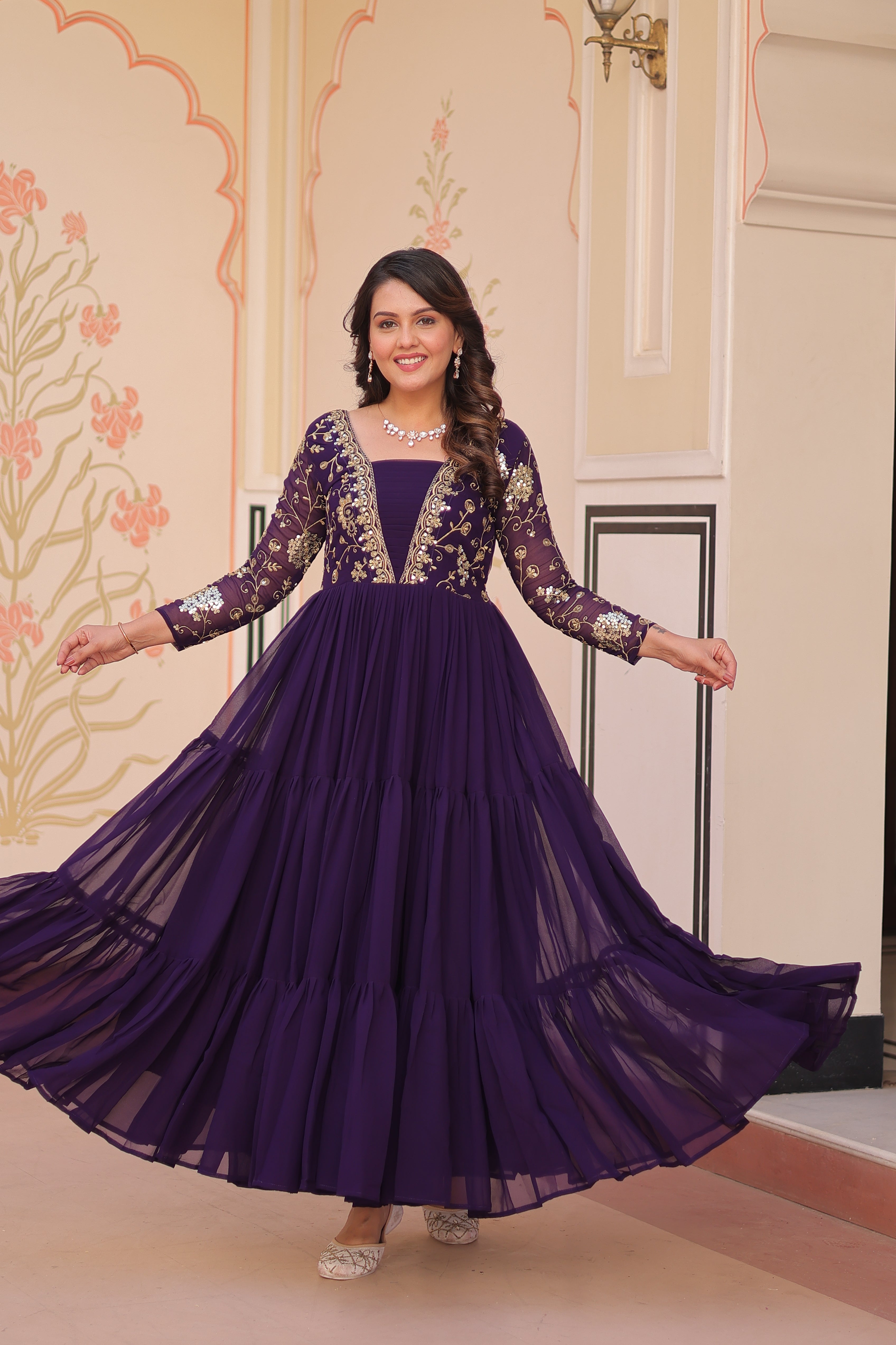Sitara Bloom Anarkali Gown