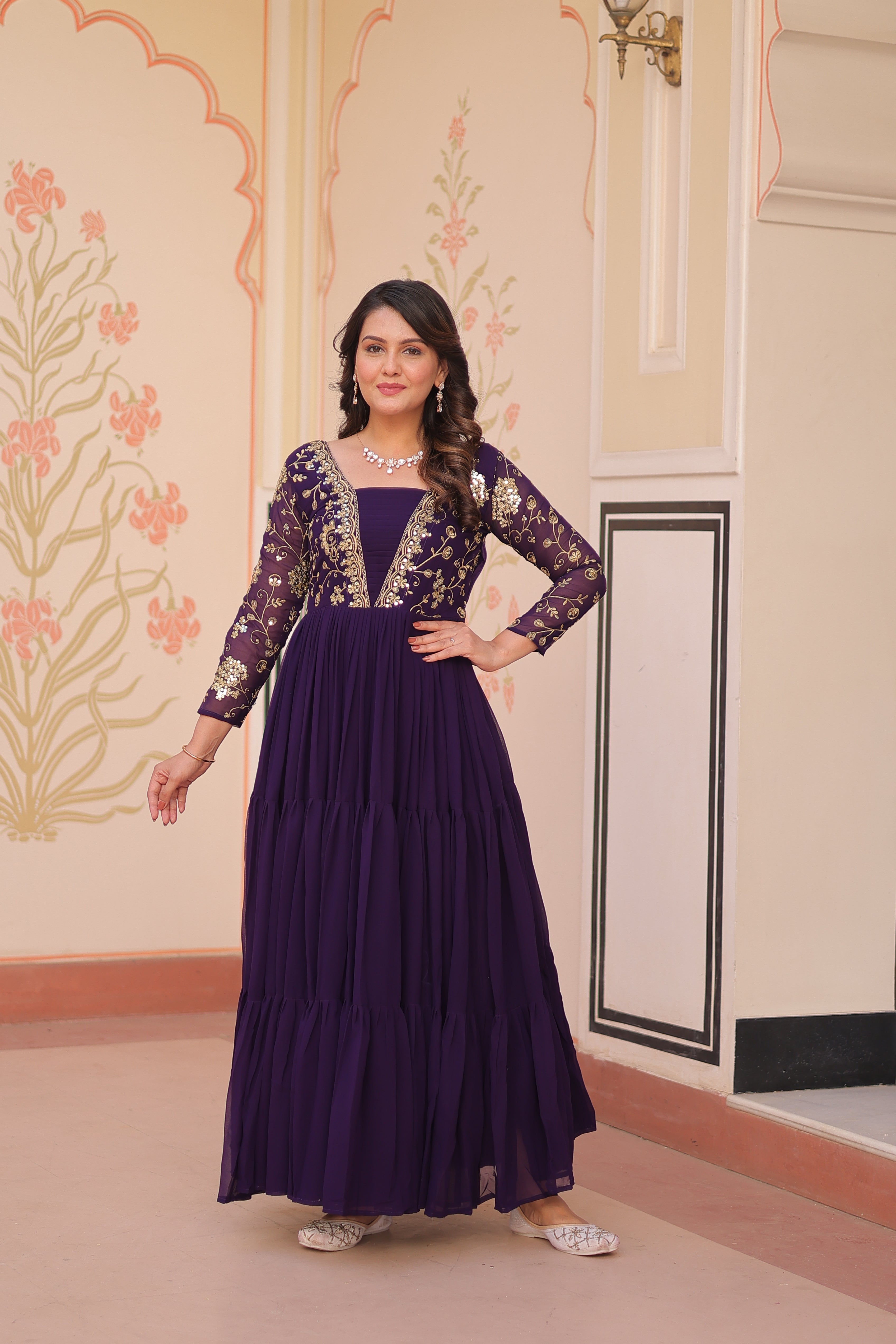Sitara Bloom Anarkali Gown