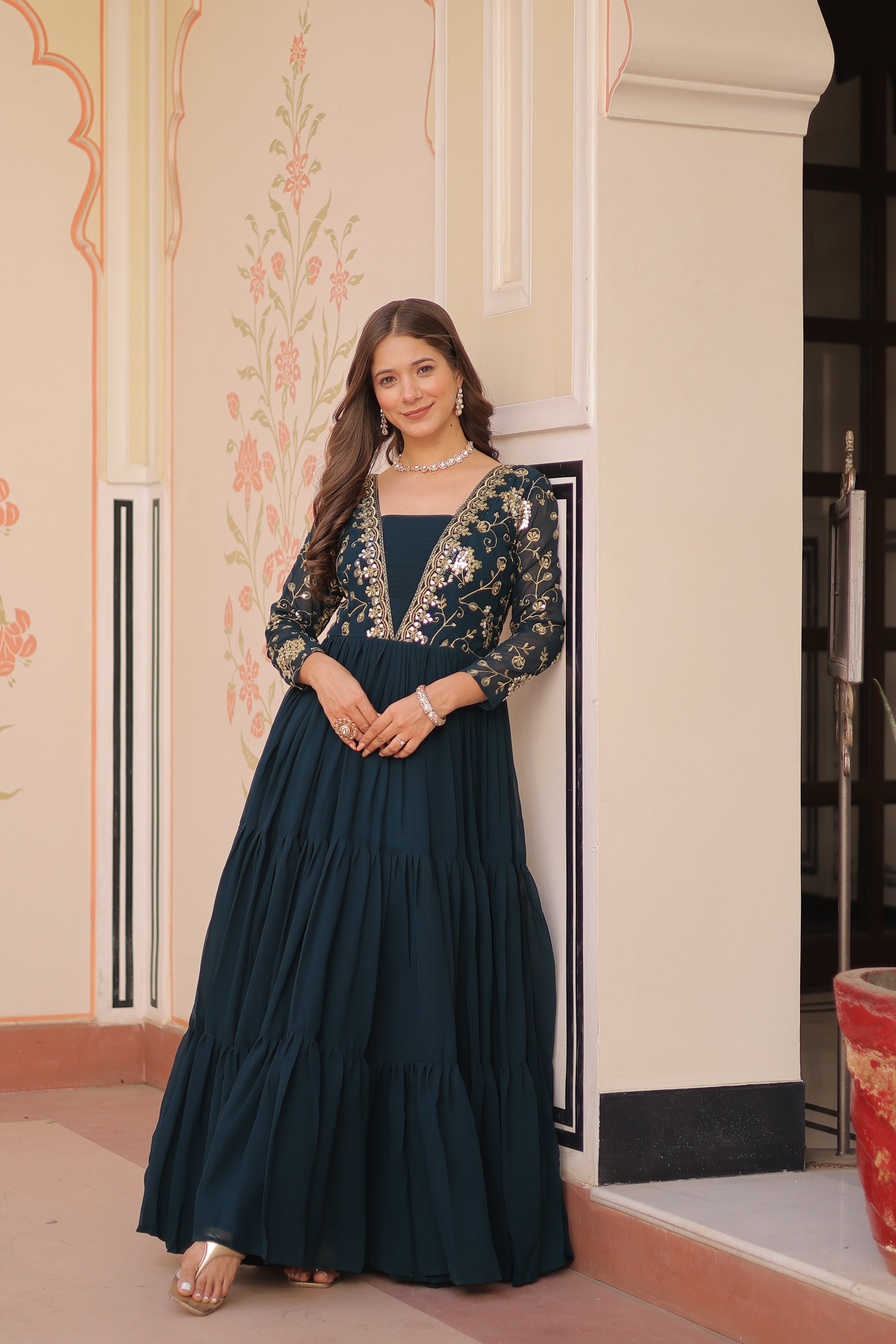 Sitara Bloom Anarkali Gown
