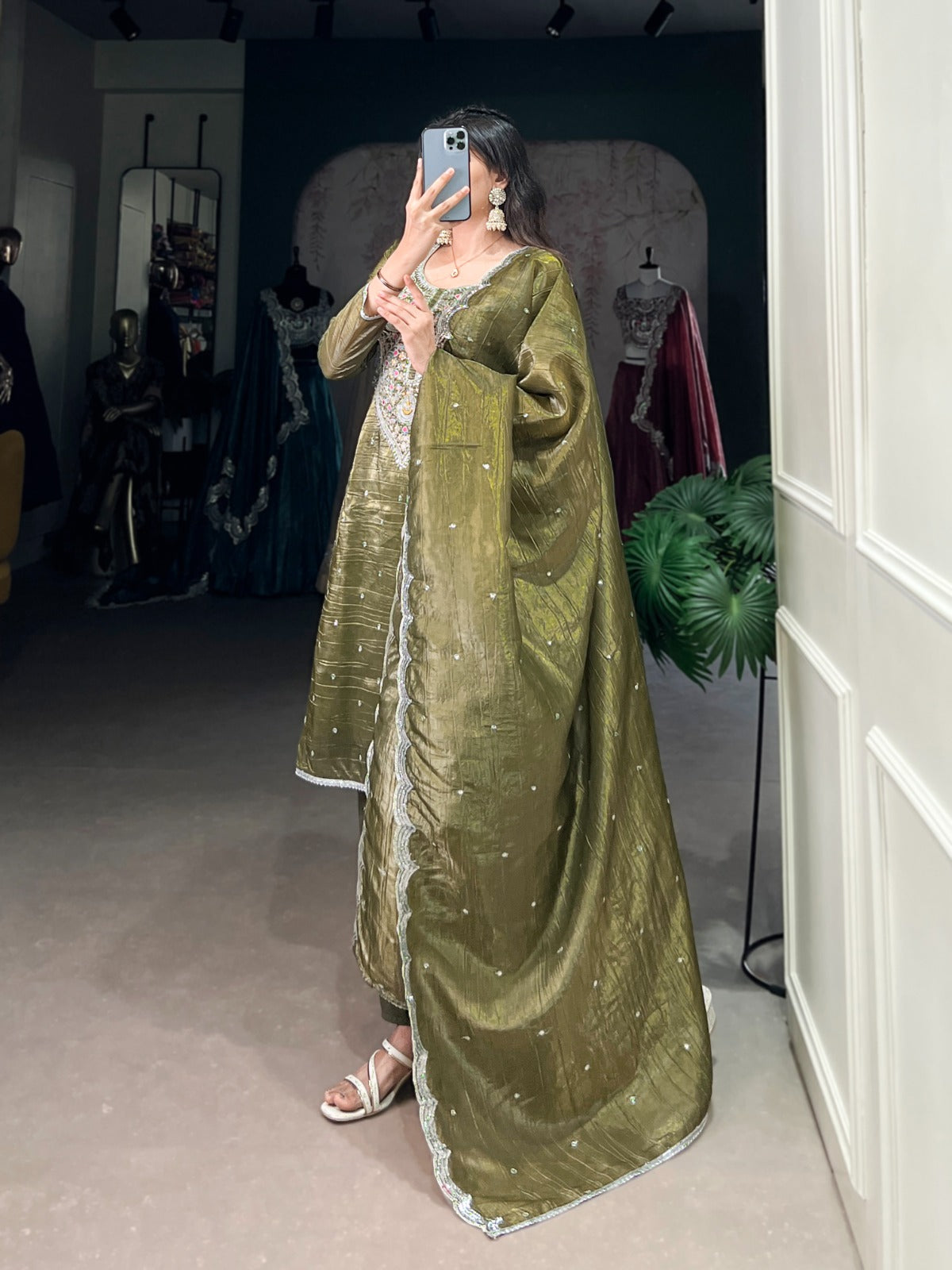 Ethnic Dress Earthy Tones, Royal Vibes