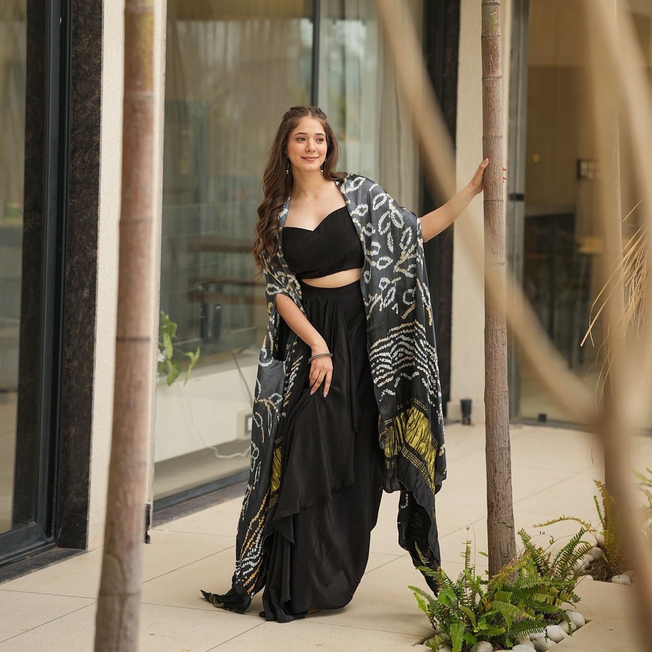 pure Georgette with Designer Lace Fully Stitched  lehnga