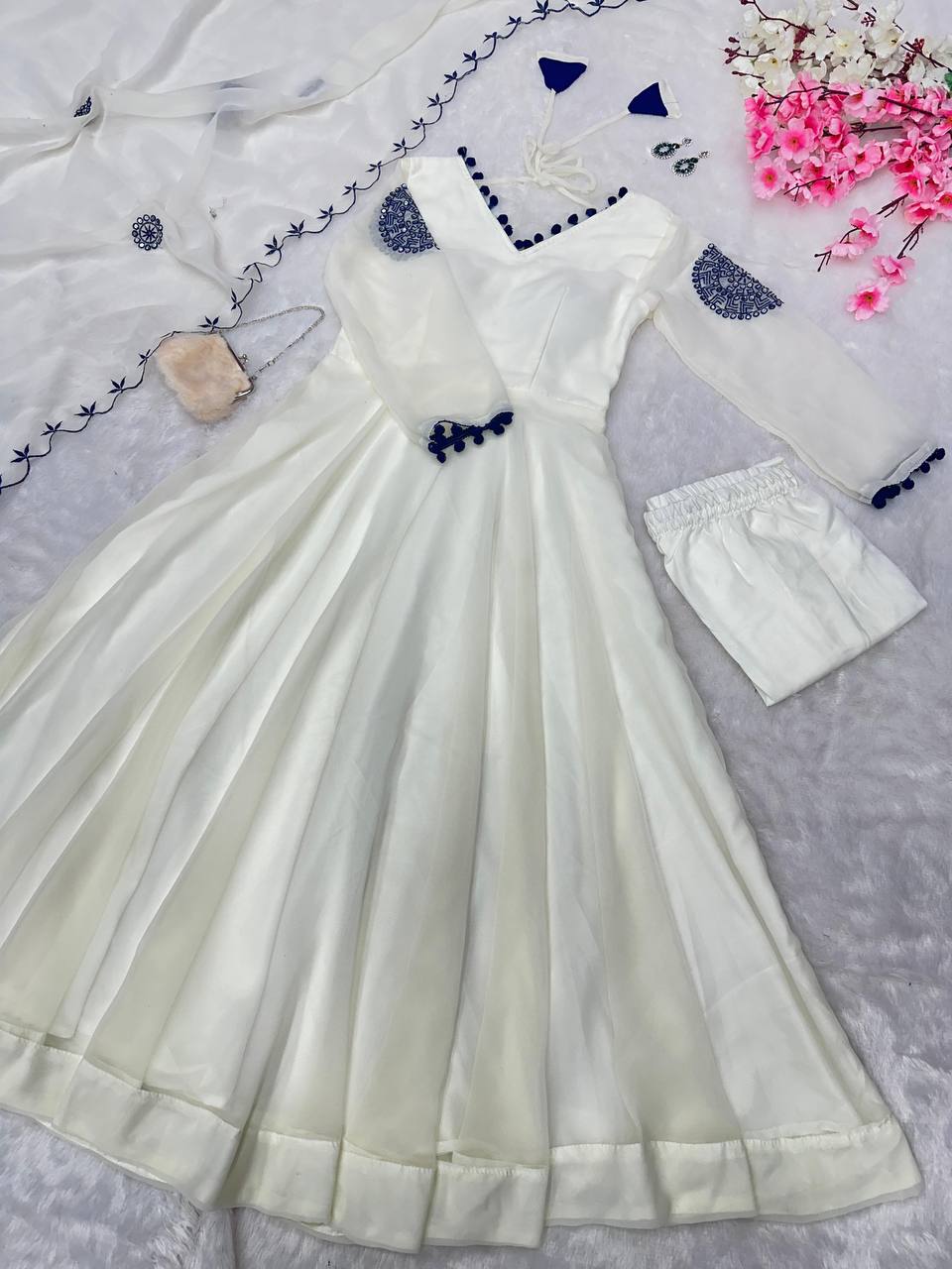 Georgette Anarkali Gown