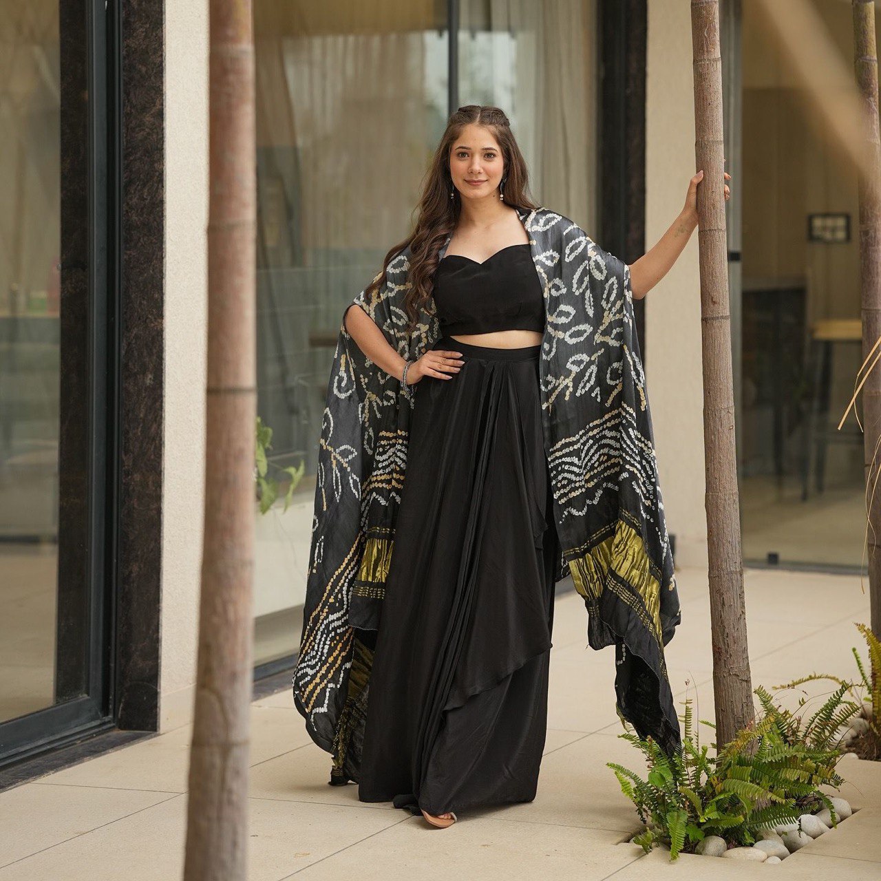 pure Georgette with Designer Lace Fully Stitched  lehnga