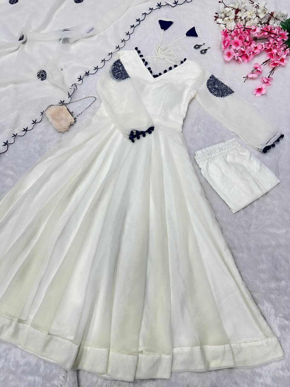 Georgette Anarkali Gown