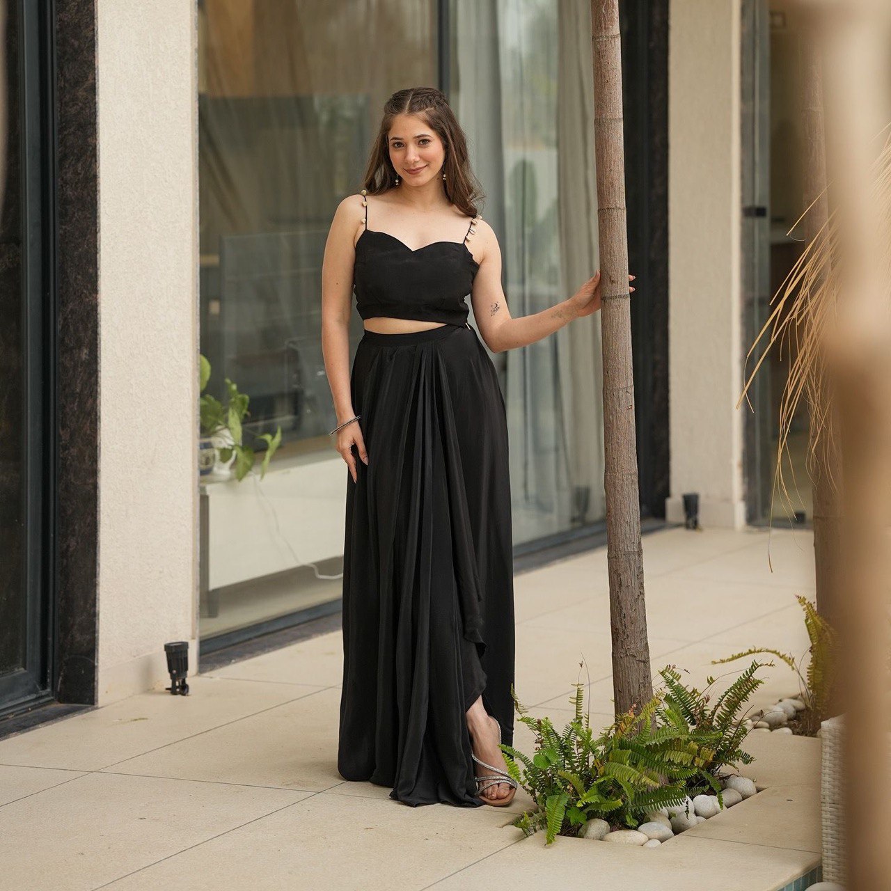 pure Georgette with Designer Lace Fully Stitched  lehnga