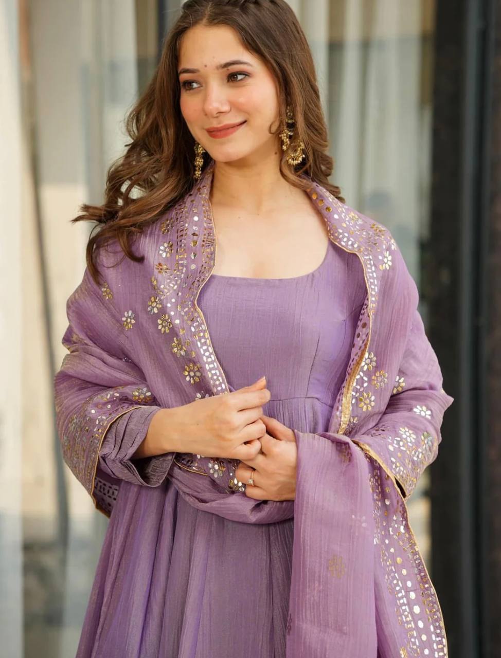 Launching Heavy Designer Party Wear Look Gown-Dupatta in Heavy Embroidery Sequence Work