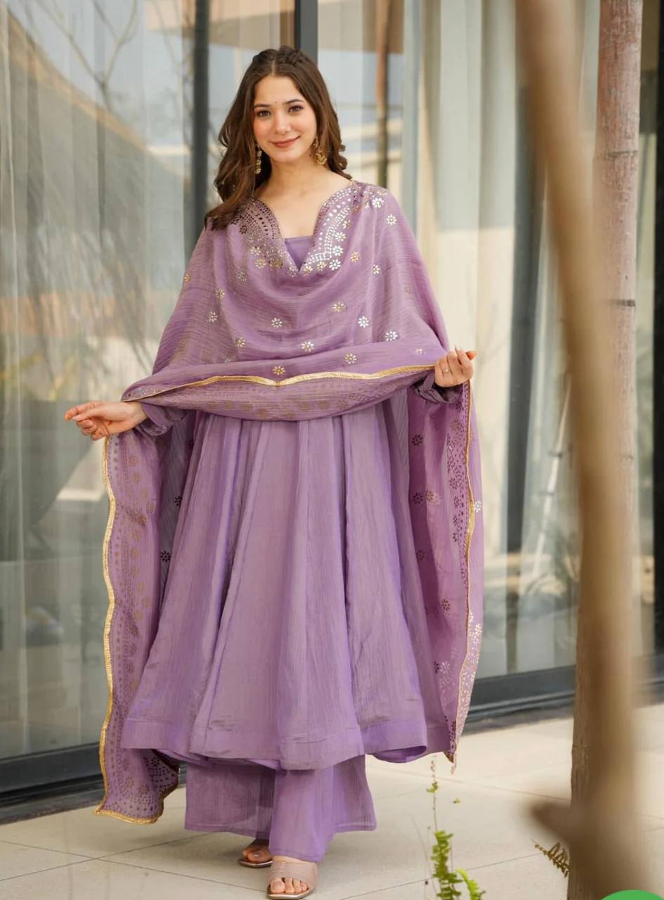 Launching Heavy Designer Party Wear Look Gown-Dupatta in Heavy Embroidery Sequence Work