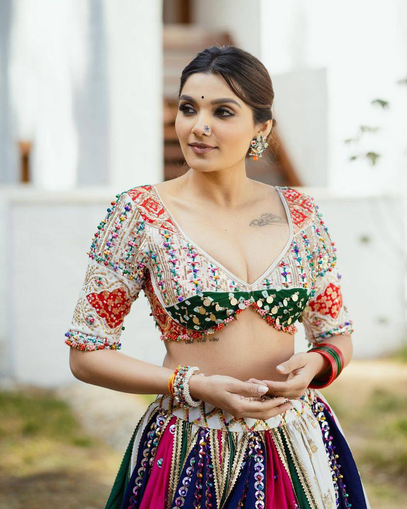 NEW DESIGNER PRINTED LAHENGA CHOLI