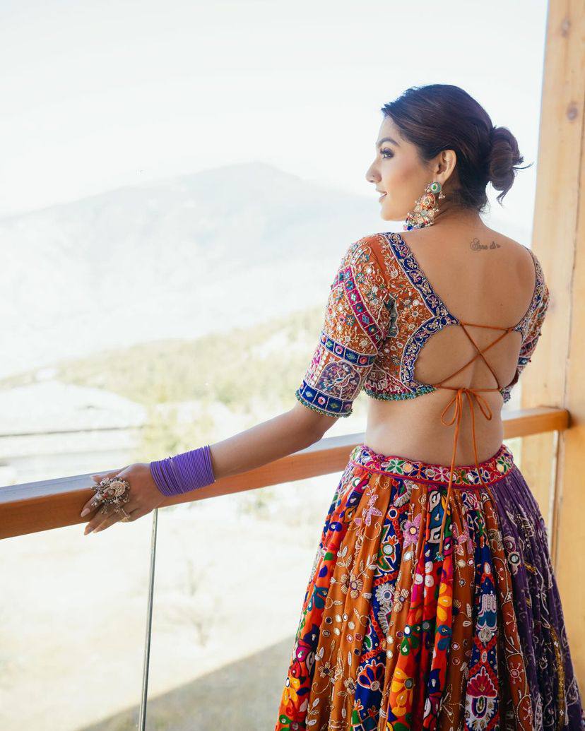 NEW DESIGNER PRINTED LAHENGA CHOLI