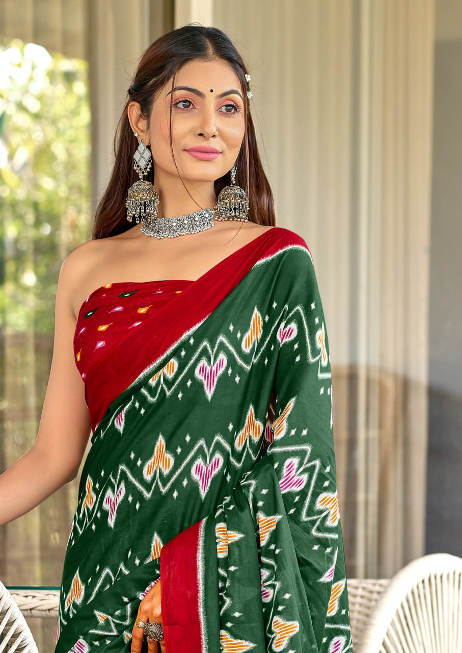 HAND BLOCK PRINT MULMUL COTTON SAREES