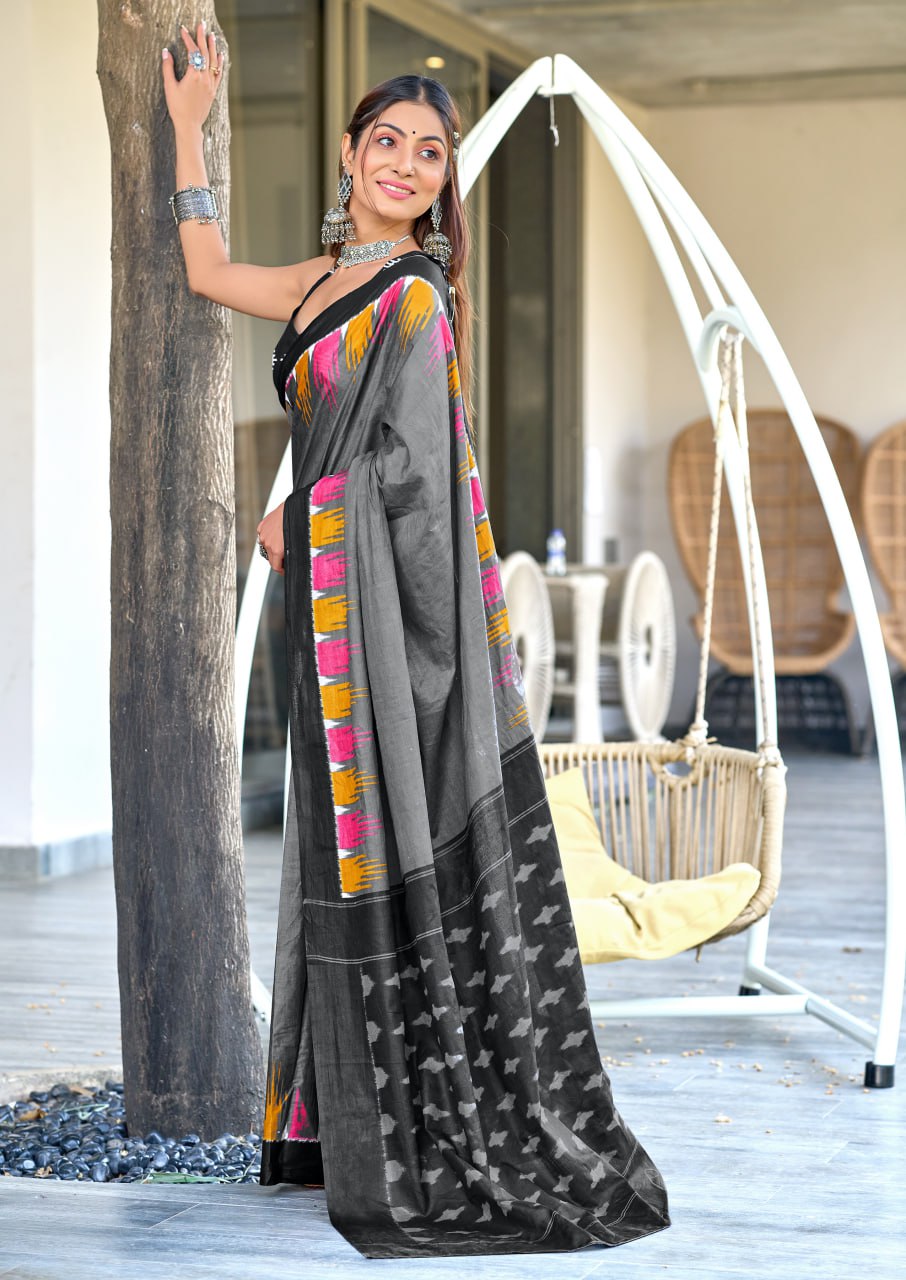 HAND BLOCK PRINT MULMUL COTTON SAREES