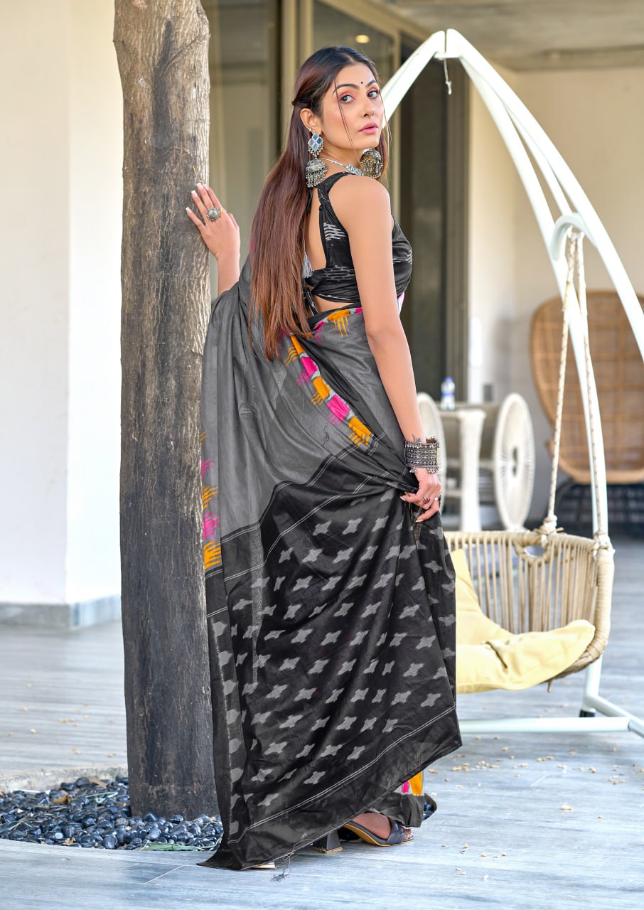 HAND BLOCK PRINT MULMUL COTTON SAREES