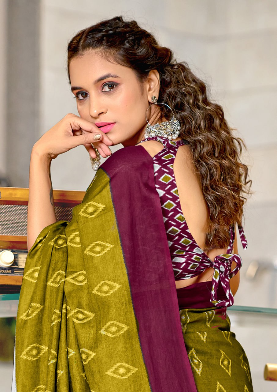 HAND BLOCK PRINT MULMUL COTTON SAREES