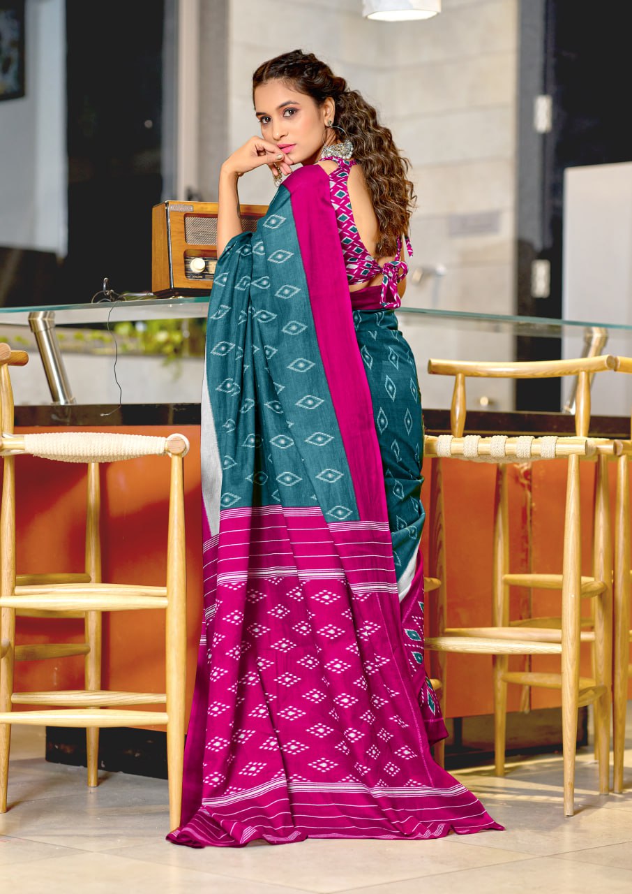 HAND BLOCK PRINT MULMUL COTTON SAREES