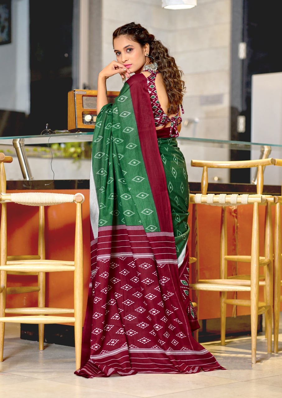 HAND BLOCK PRINT MULMUL COTTON SAREES