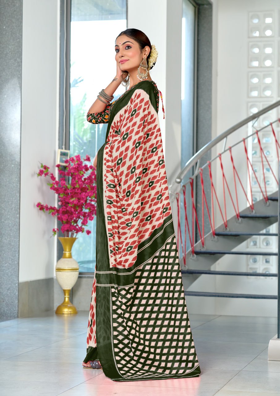 HAND BLOCK PRINT MULMUL COTTON SAREES