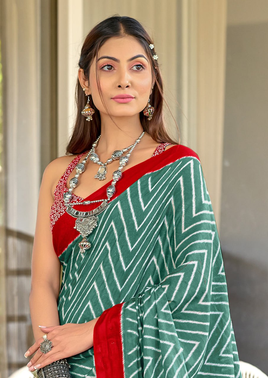 HAND BLOCK PRINT MULMUL COTTON SAREES