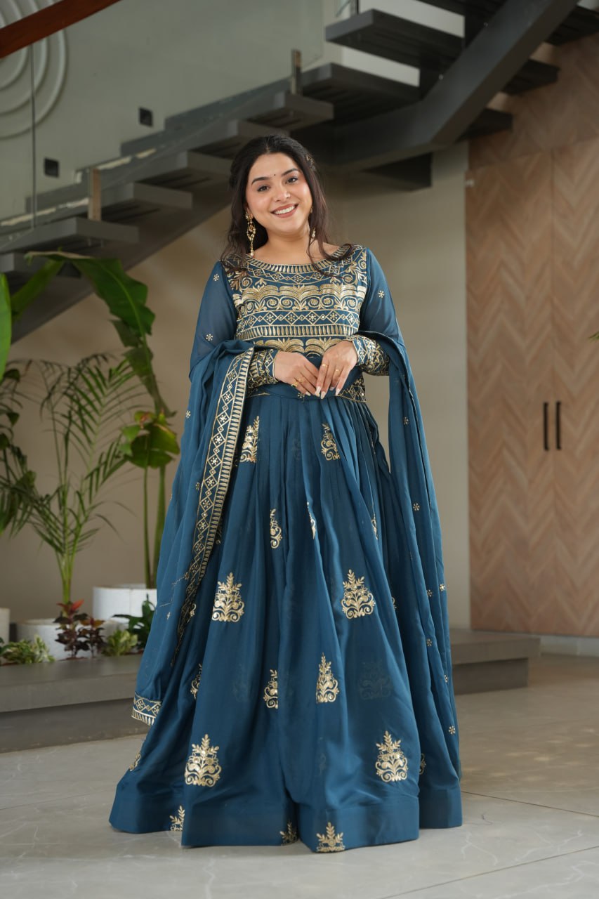 PREMIUM READYMADE GOWN-DUPATTA COLLECTIONS