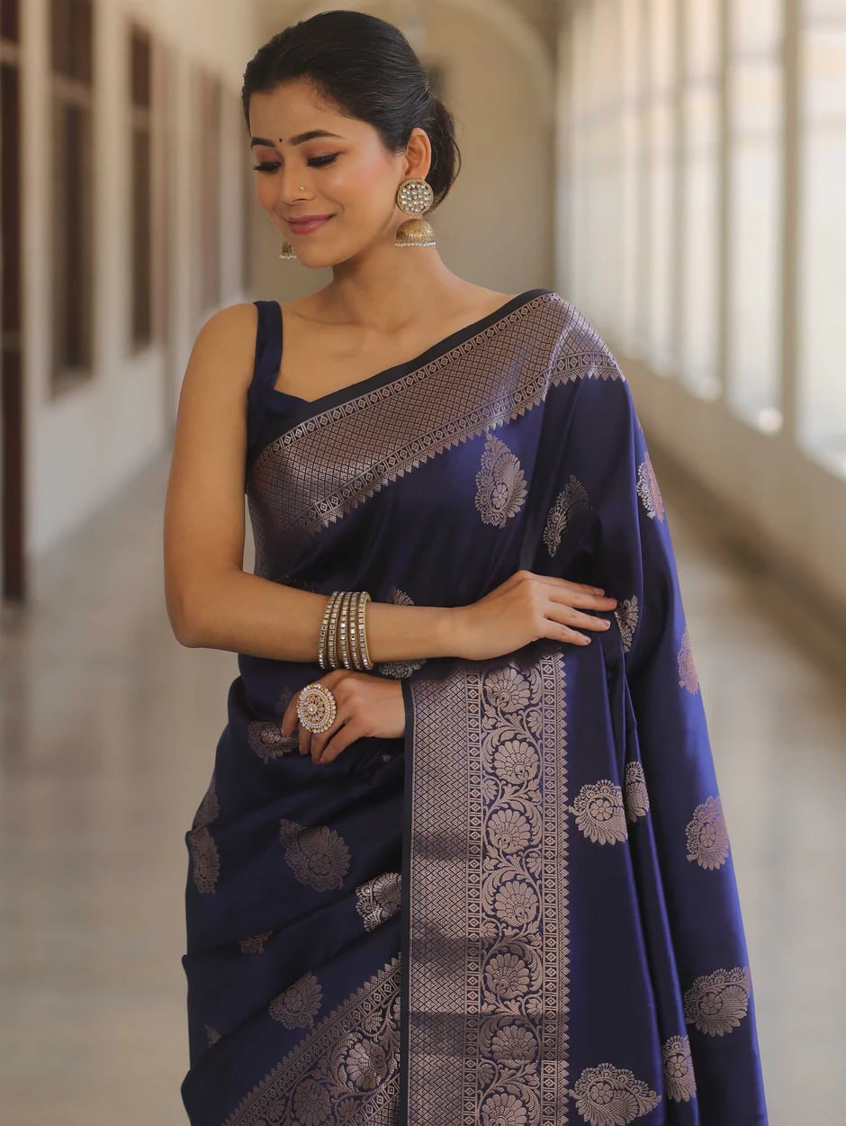 Banarasi Soft Lichi Silk Saree
