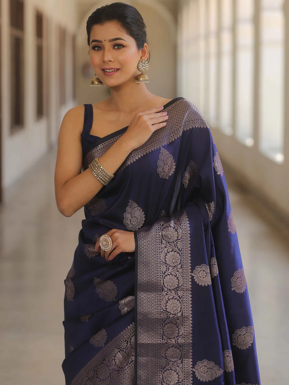 Banarasi Soft Lichi Silk Saree