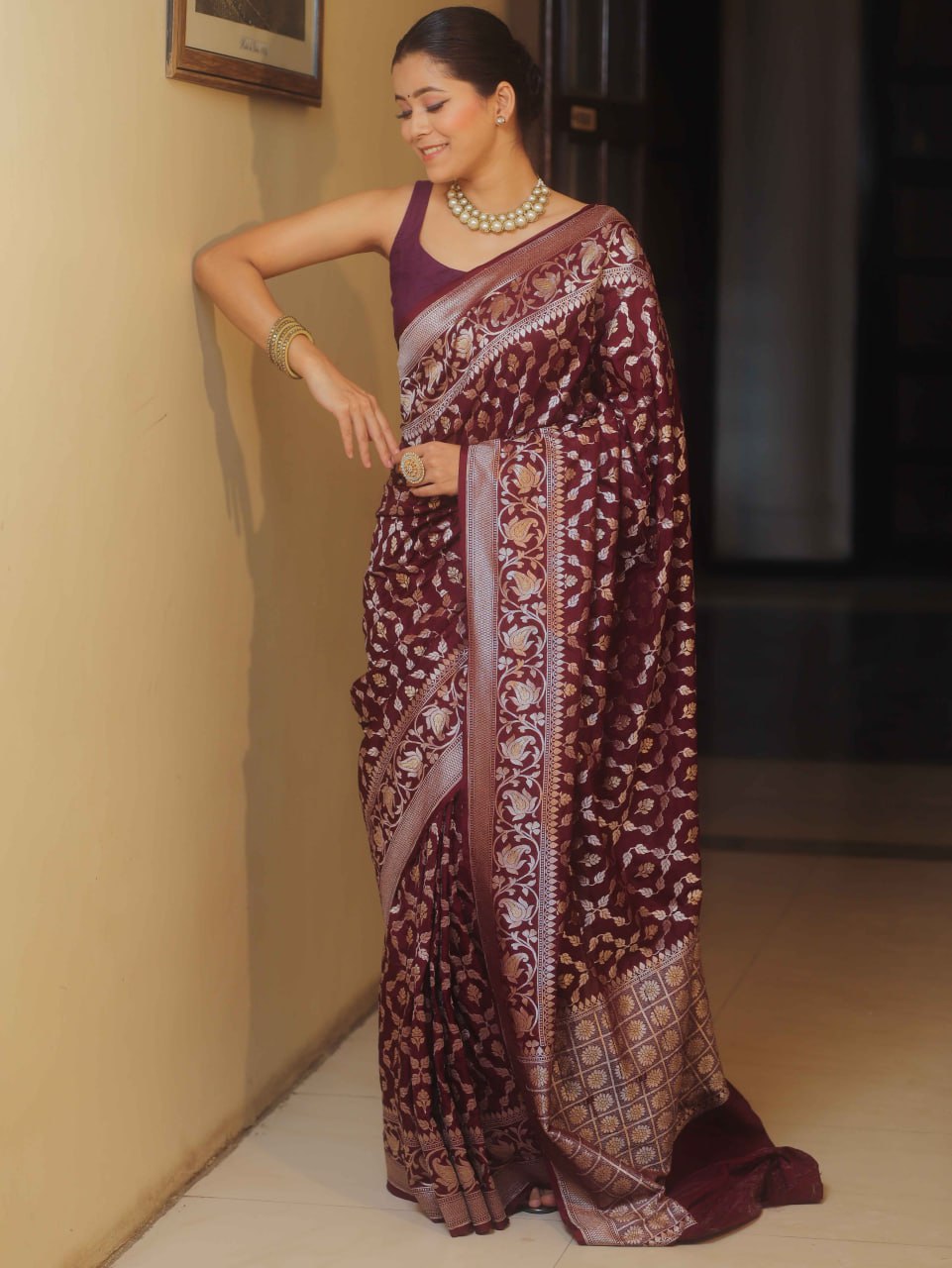 Banarasi Soft Lichi Silk Saree
