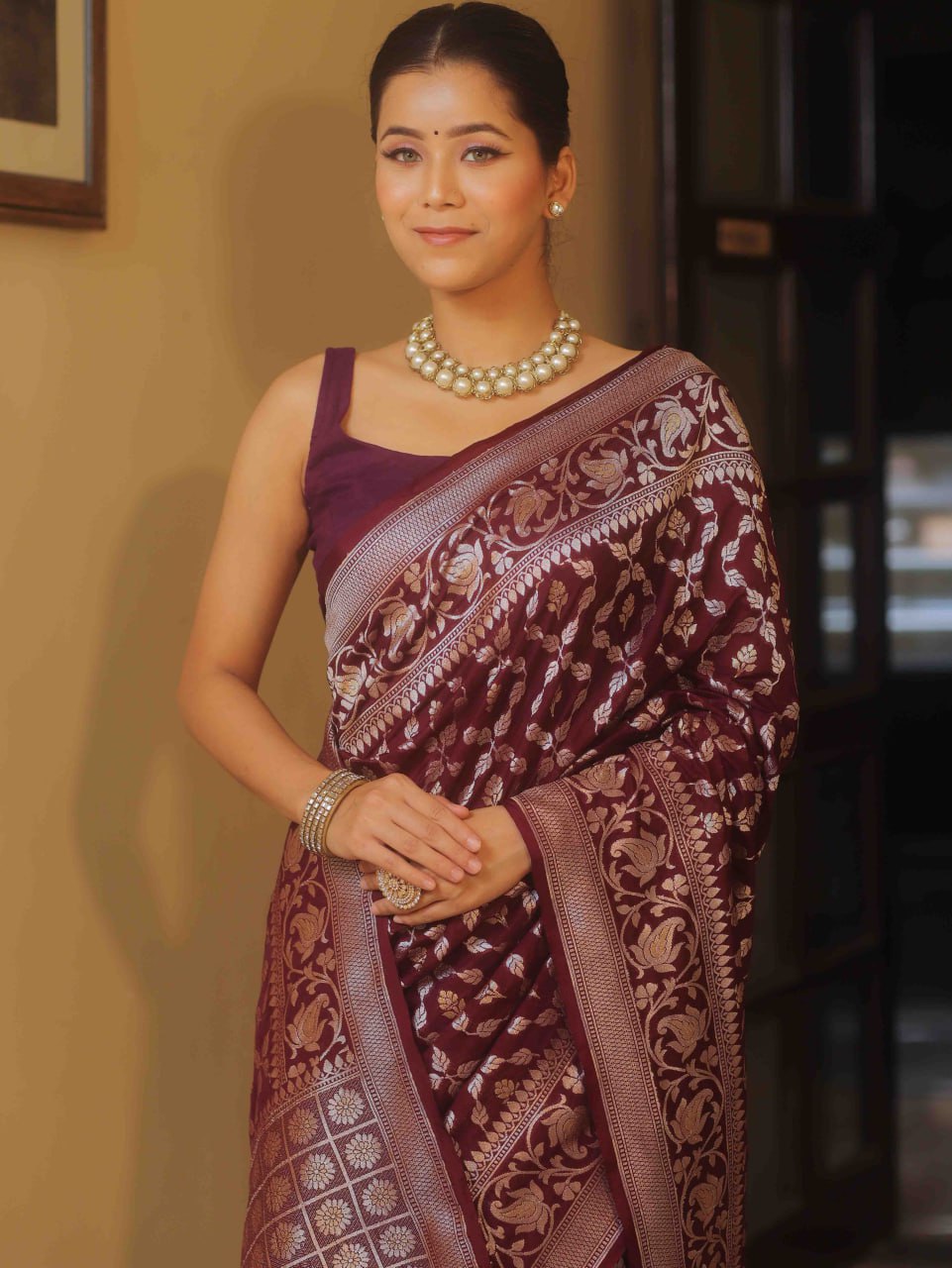 Banarasi Soft Lichi Silk Saree