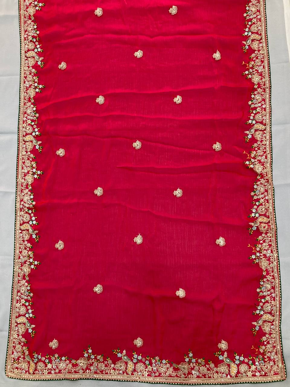 Party Wear Soft Fendy Chiffon silk Saree