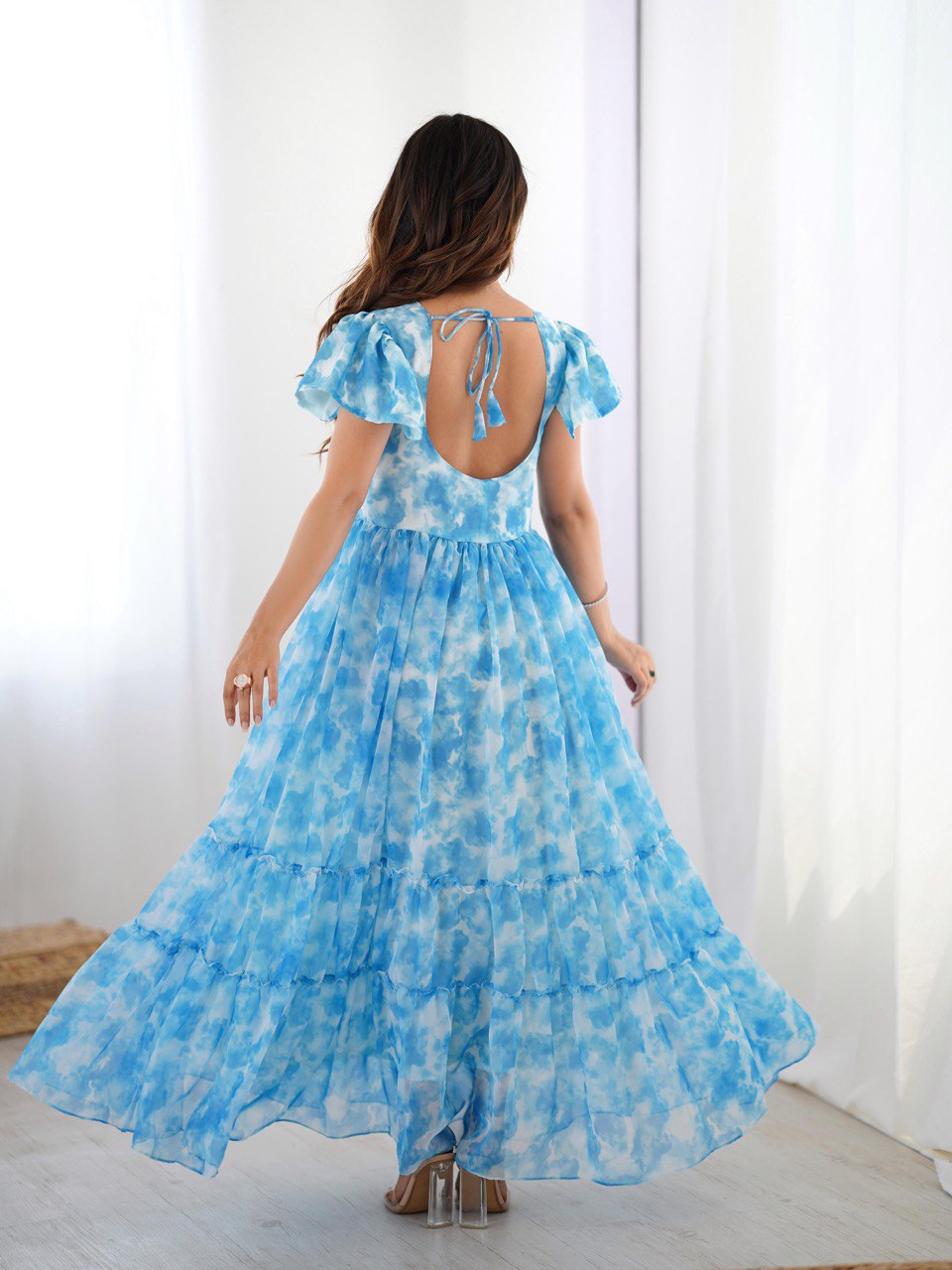 Ethereal Clouds Flairy Kurtis