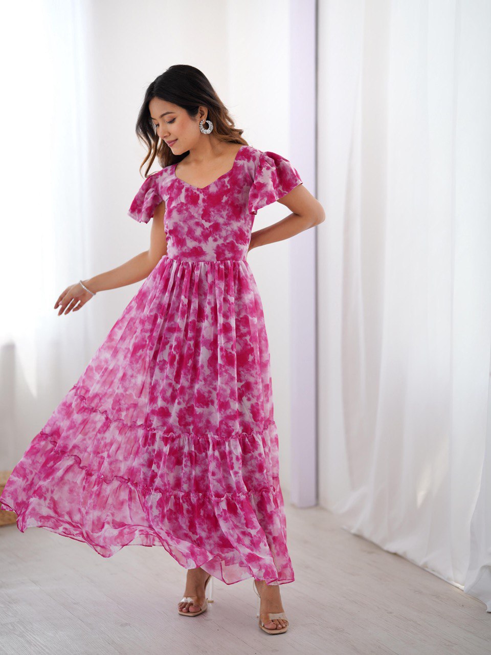 Ethereal Clouds Flairy Kurtis