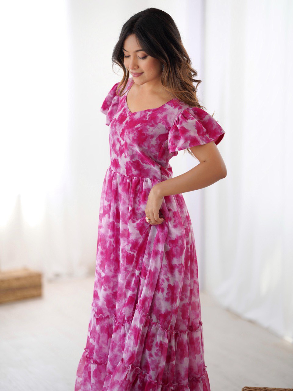 Ethereal Clouds Flairy Kurtis