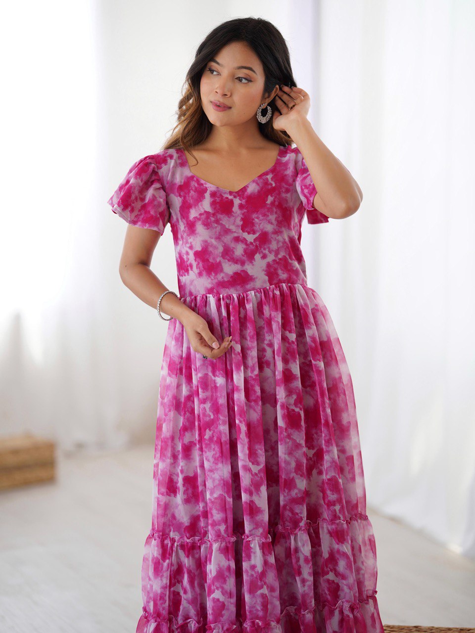 Ethereal Clouds Flairy Kurtis
